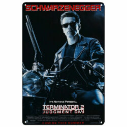 Terminator 2: Judgment Day Movie Classic 20cm x 30cm Tin Sign (Brand New in Wrapper)