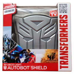 Transformers 3D Deco Light Autobot Shield Night Light with Crack Sticker 2014 Hasbro(Brand New)