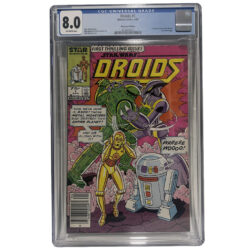 Star Wars: Droids #1 (First Thrilling Issue!) Marvel Comics April 1986 (CGC Graded 8.0) Newsstand Edition