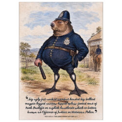Ned Kelly's "fat-necked wombat headed big bellied magpie legged" A2-size Jerilderie Letter (420mm x 594mm) Full-Colour Poster