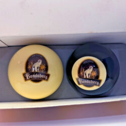 Bundaberg Rum Black And White Billiard (Snooker) Ball Set (New in Box) Rare 2-inch Twin Set