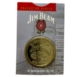 Jim Beam Collector Series No.2 David Beam "Silver Dollar" Gold Coin Token Card